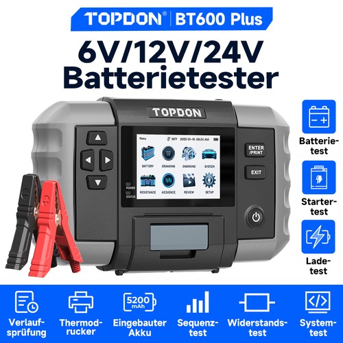 Topdon bt600 plus - plus, batterie