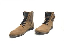 BullBoxer Herren Stiefel Stiefeletten Boots Leder Freizeit Comfort Braun Gr 42