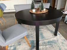 Esstisch, ausziehbar, schwarz