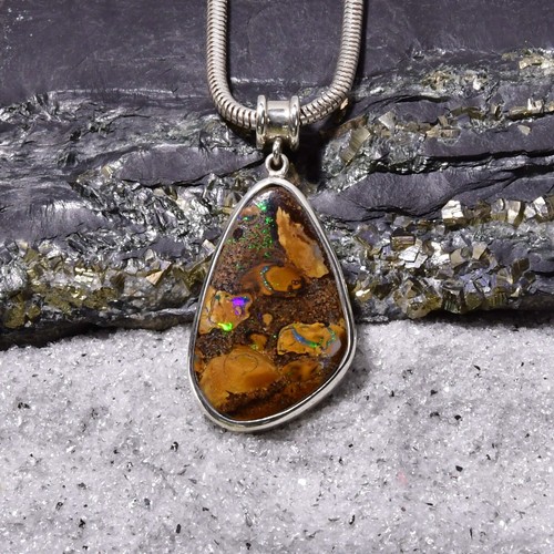 Opal anhänger 925er silber - anhänger,,