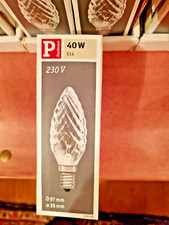 PAULMANN 40 W Kerze gedreht klar E14 552.40  dimmbar Glühlampe Glühbirne Kerzen