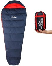 MOUNTREX® Schlafsack - Kleines Packmaß - Outdoor, Camping Mumienschlafsack