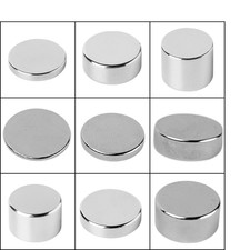 Neodym Extrem starke Scheiben Zylinder Magnete Rund Größe und Anzahl auswählbar
