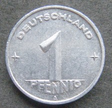 DDR, 1 Pfennig 1950 A, Jä.Nr. 1501, ss/vz