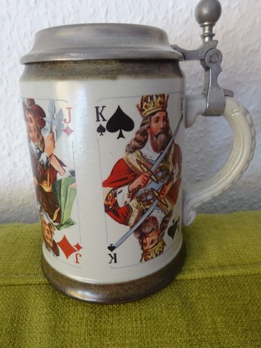 Bierkrug steinzeug krug mit - bierkrug,, steinzeug,