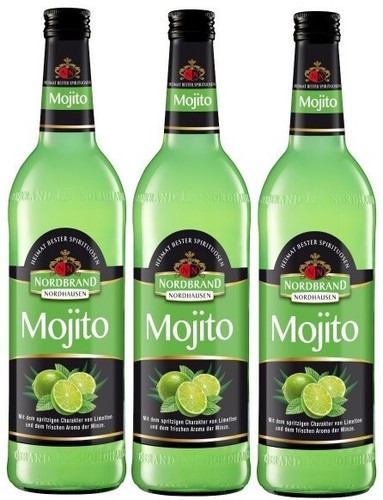 Flaschen nordbrand mojito a - nordbrand,