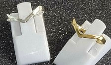 massiv Sterling Silber 925 Ring zierlich fein top aktuell Chevron auch vergoldet