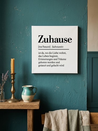 Wandbild spruch typografie - wandbild,
