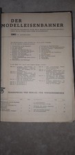 Der Modelleisenbahner 1961  Jahrgang 10
