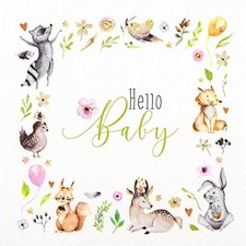 20 Servietten Hello Baby