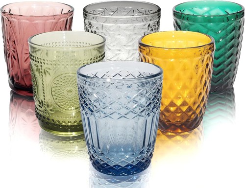Trinkgläser set bunt teilig - set, 6
