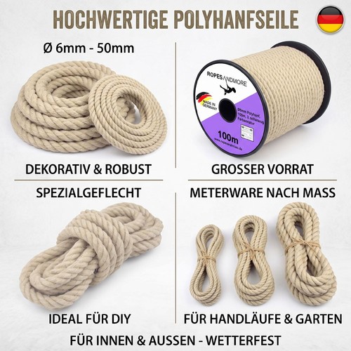Polyhanfseil 6mm 50mm - -,