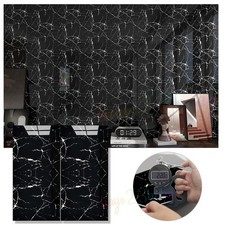 30X Marmor Klebefliesen Wandpaneele Küche Bad Fliesenaufkleber Selbstklebend PET