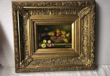 Altes Ölgemälde / Stillleben - signiert W.B.
