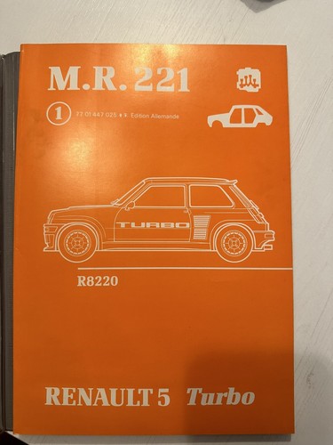 Werkstatthandbuch renault - werkstatthandbuch, r5