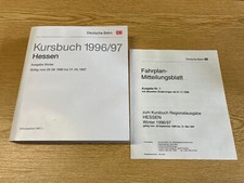 DB Kursbuch Hessen 1996/97 Regionalverkehr Fahrplan Bahn Bus ÖPNV Rhein-Main