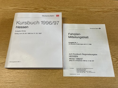 Kursbuch hessen 1996 97 - hessen, 1996/97
