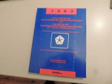 Diag. Werkstatthandbuch 1993 Fith Avenue LeBaron Daytona Spirit Voyager Dakota
