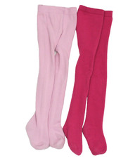 TCM 2x Thermo- Strumpfhose Winter Mädchen Gr. 98/104 rosa weinrot warm