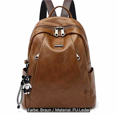 Damen rucksack kunstleder - rucksack,