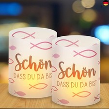 12 Windlicht Fisch Tischdeko