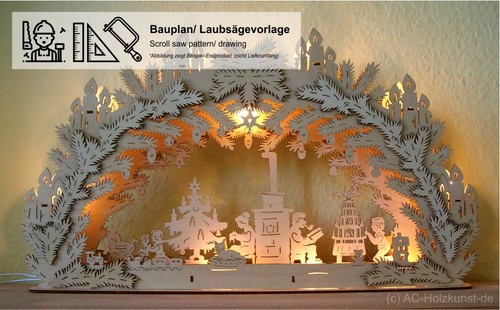 Laubsägevorlage - , 3d