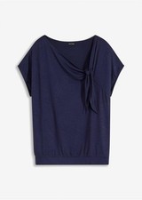 Shirt Gr. 48/50 Dunkelblau Damenshirt Hemd Top Bluse Tunika Oberteil Neu