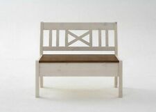 Sitzbank 105cm 2farbig weiß