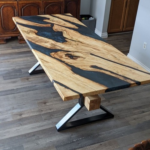 Schwarze epoxid tischplatte - schwarze, epoxid-tischplatte