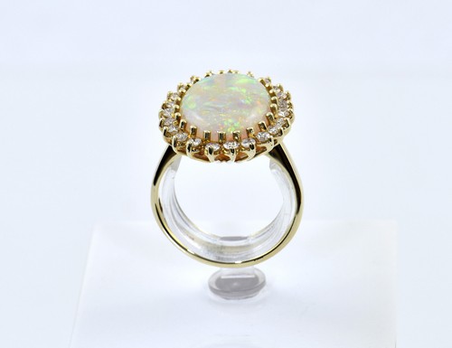 Opal diamant ring 585 000 - diamant, 14
