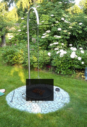 Edelstahl schwenkgrill - edelstahl,