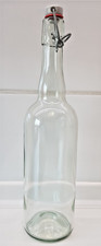 2 x Glasflasche mit Bügelverschluss 1 Liter Glas, luftdicht, wiederverschließbar