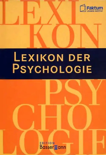 Lexikon der psychologie - lexikon,