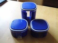 Tupperware Skyline  blau  1 x 1,5 Liter + 2 x 0,7 L - 3er Set