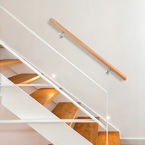 Holzhandlauf wand treppe - wand,