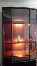 Mahagoni Wohnzimmerschrank mit Vitrine und Bar