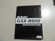 SUZUKI GSX R 600 (AD) Reparaturanleitung  Werkstatthandbuch Modelljahr 1997