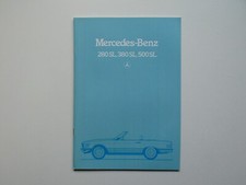 Prospekt / Katalog / Broschüre - Mercedes R107 - 280 SL, 380 SL, 500SL - 09/82