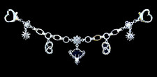 Edle Oktoberfest Charivari Kette Trachtenschmuck Miederkette Hirsch Brezel Neu