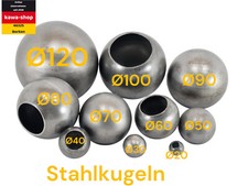Hohlkugeln Stahlkugel Eisenkugel Ø 20 - 120mm mit Loch Zaunkugel zum anschweißen