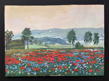 Ölgemälde Mohnfeld Frantisek