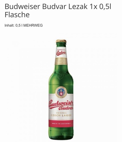 Budweiser budvar original x - budvar,
