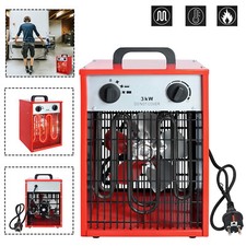 3000W Heizlüfter Heizstrahler Schnellheizer Bauheizer Elektro Heizung Moblie Neu