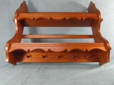 Regal Wandregal Eiche Antik Stil Küchenregal Wandbord Verziert Haken Solide 39a1