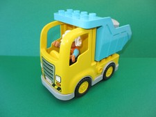 Lego Duplo LKW Laster Kipper Baustelle Spedition Fahrer Ladung Felsen (040724M)