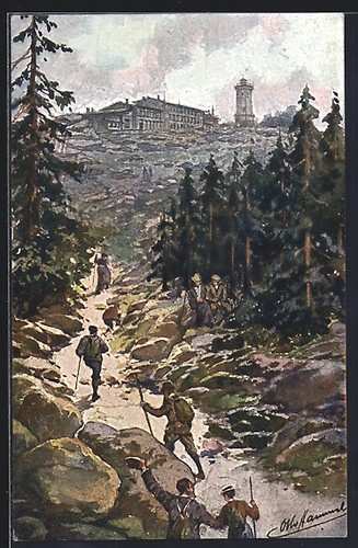 Künstler brocken - künstler-ak,