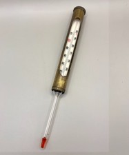 Thermometer Messinghülse ET Retro Heizung Bier Wasser Vintage 1/2" 0-130Grad