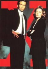 497670) Schauspieler Karte - Fox Mulder & Dana Scully