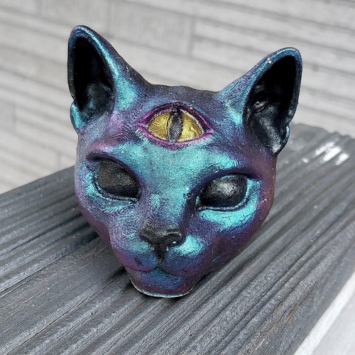 Orgonit katzenkopf mit auge - orgonit, 3.auge