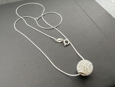 925 Silber Kugel Anhänger mit